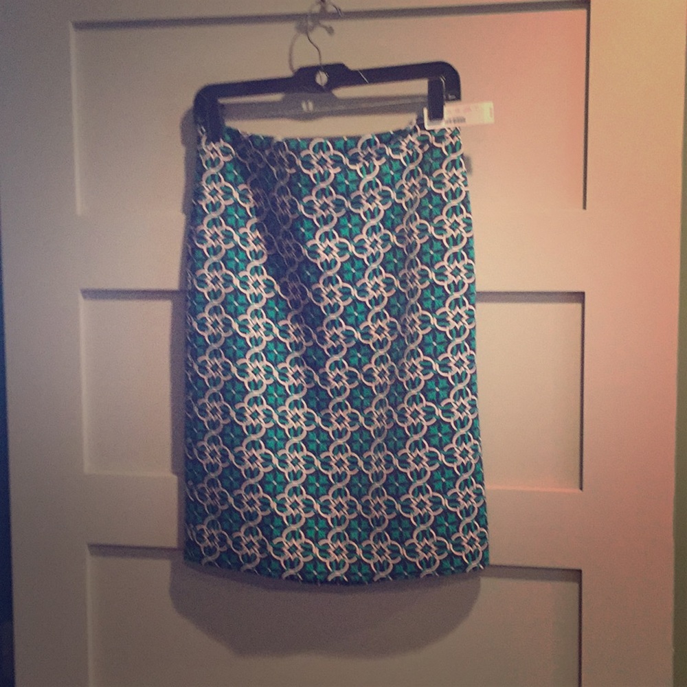 Lattice Print Skirt